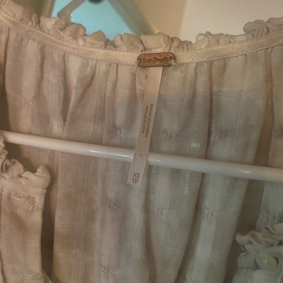 Free people Eddie dress. Tan and white. Gently used, worn 2 times. - Picture 3 of 3